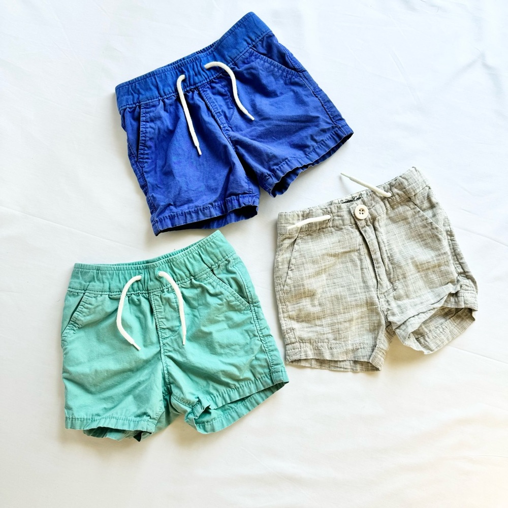 GAP Blue and Green Casual Drawstring Shorts Relaxed Fit